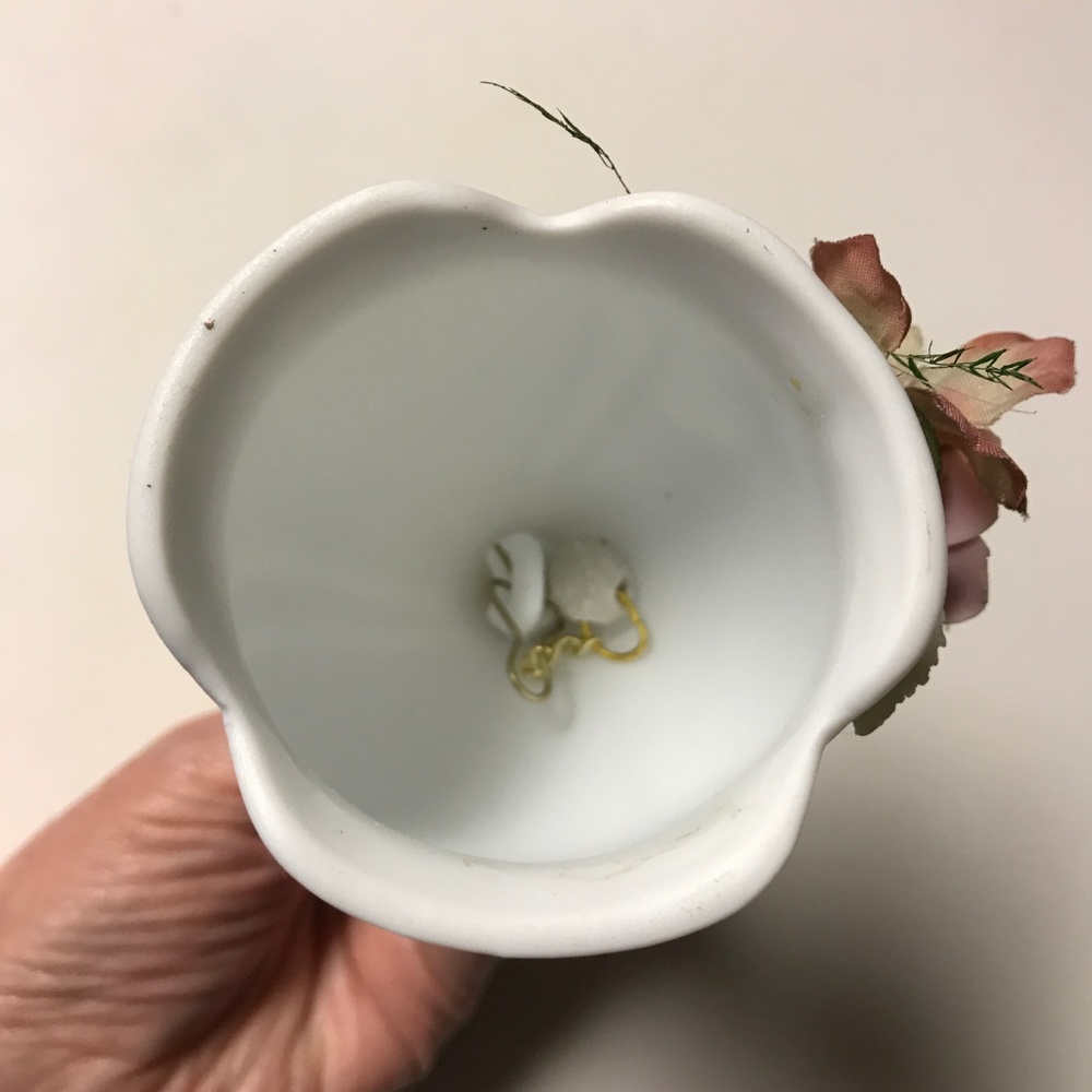 Vintage Floral Porcelain Bell - Picture 7 of 8